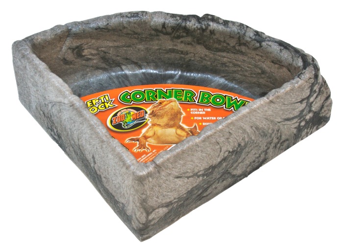 Repti Rock Corner Water Dish LG (Large)