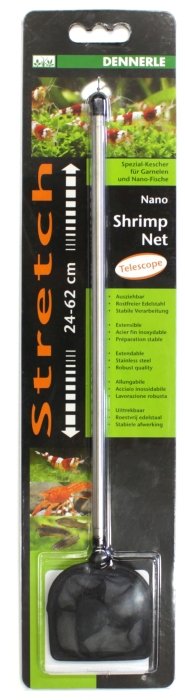 Nano Shrimp Net Bügelform 24-62 cm (klein/schwarz)