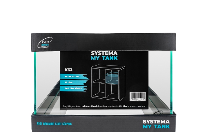 Me My Tank Systema K33 27L (33x38x22 cm) incl. Slider 5mm