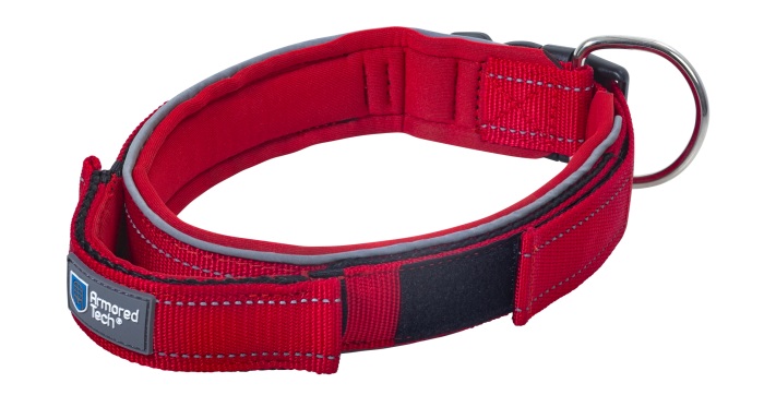 Dog Control Halsband M rot