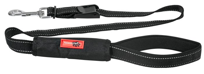 Laisse WalknDrive Sport noir (2,5 x 120 cm)