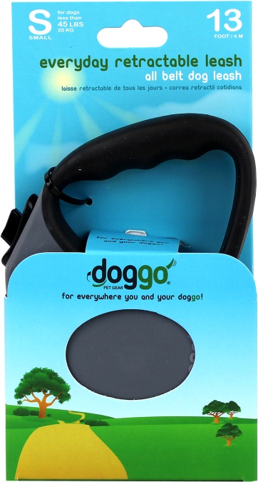 doggo Hunde Rollleine grau S (4 m)