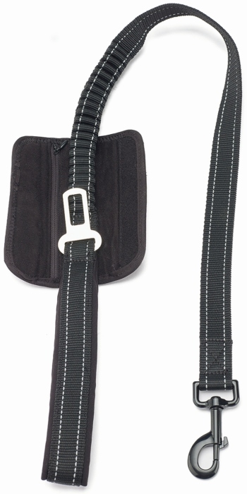 Laisse WalknDrive Sport noir (2,5 x 120 cm)