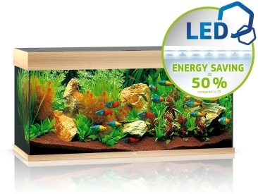 Rio 180 LED helles Holz Aquarium