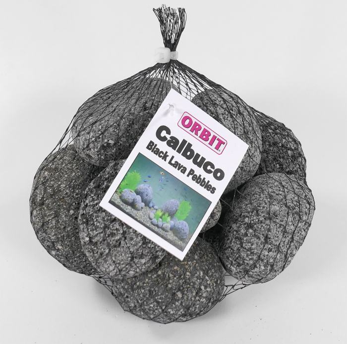 Calbuco Lava Pebbles, (3 - 7 cm) 1 kg Netz