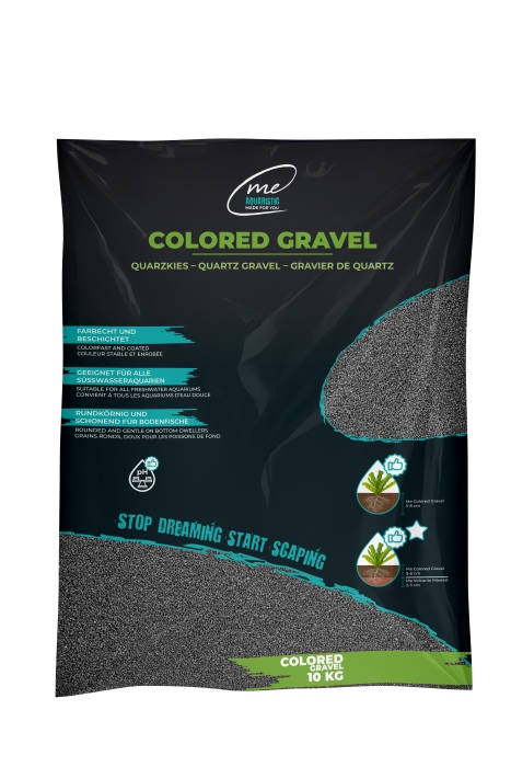 Me Colored Gravel Granite Grey, 1-2 mm (10 kg)