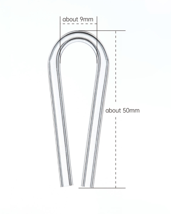 U-Clip M (bis 8 mm) 4-teilig