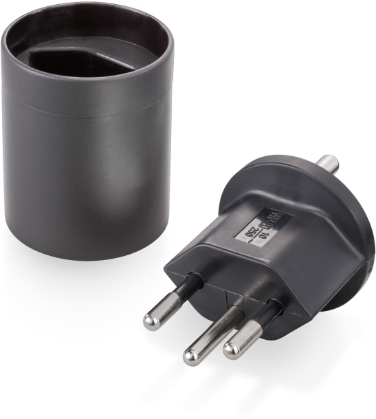 Fixadapter Schuko Schweiz 3 polig Fixadapter Schuko Schweiz 3 polig