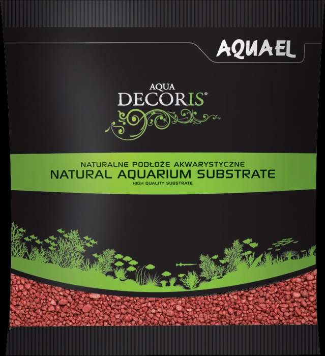 AQUA DECORIS Kies rot 2 - 3 mm (1 kg)